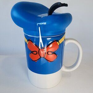 Disney Donald mug with cap Donald Duck Coffee Cup